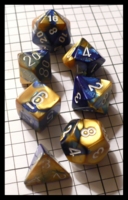 Dice : Dice - Dice Sets - Chessex Gemini Blue Gold w White Nums - Ebay Jan 2010